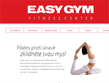 Tablet Screenshot of easygym.cz